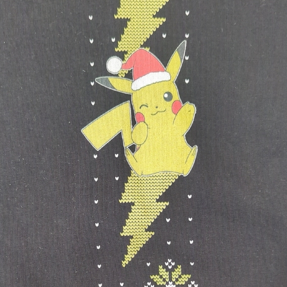 Pokemon Sweater With Pikachu Design, Color Black And Yellow, Size XXL - Picture 5 of 12